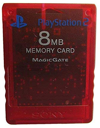 Sony PS2 Memory Card - Red - 8MB (Renewed)