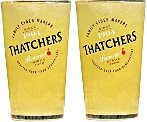Thatchers - Juego de 2 vasos de pinta cónicos (2 unidades)