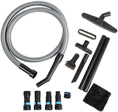 Cen-Tec Systems Quick Click 3m Hose Power Tool Adaptor Clean-Up Set | For home and shop vacuums. Dust collection adaptor set with clean-up tools.