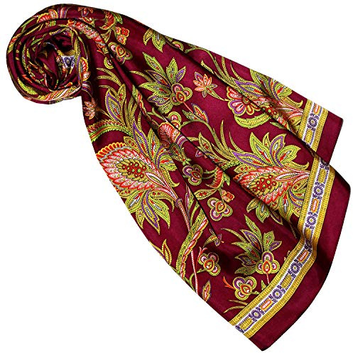 Lorenzo Cana Designer sidenduk 100 % sidenduk halsduk damhandduk flerfärgad tryckt 90 x 90 cm markduk