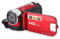 KIKYO Caméscope numérique, caméra vidéo Full HD Rotation 270 ° 16X Caméscope numérique Haute définition Caméra vidéo DV(EU-Rouge)