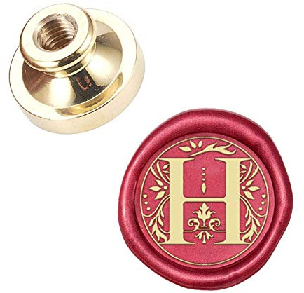 CRASPIRE Wax Seal Stempelkopf Buchstabe H Abnehmbare Versiegelung Messingstempelkopf Für Kreative Geschenkumschläge Einladungskarten Dekoration