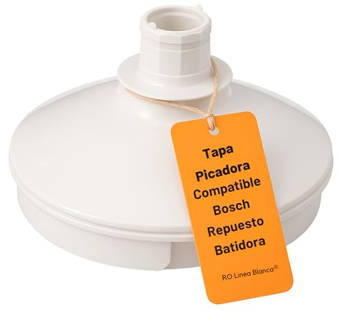 RO Linea Blanca ® Tapa Picador Compatible Bosch MSM6300 MSM6500 MSM6600 MSM6700 Repuesto Accesorio Picadora Batidora Amasadora BS00075 Recambio 00651140 Blanca 220V 13x12x10cm