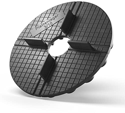 150x LANGFIT® Plattenlager - Flexibles Terrassenlager mit 3mm Fugenkreuz für Feinsteinzeug Terrassenplatten – 1cm Auflagenhöhe – Made in Germany – MS-PL3-10