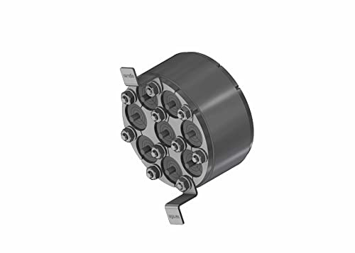 Gummi-Press-Dichtung variabel Außendurchmesser 100 mm/Tiefe 40 mm für Hauseinführung von Kabel und Rohre 8x 4 mm bis 20 mm
