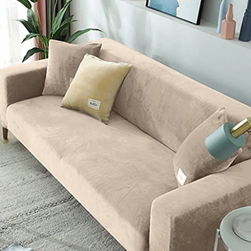 Samt Sofabezüge 3/2/1/4 Sitzer Sofa Abdeckung L Form Schonbezug Sofa Sofabezug Sofa Überzug Sofahusse Couch Bezug Sofa Überzug Hussen Stretch Couchbezüg Sofaüberwurf Couchhusse ( Color : #2 , Size : 2