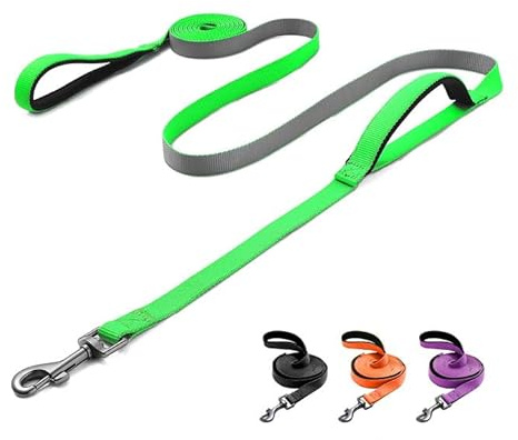 Demigreat Schleppleine für Hunde, 1.5m / 3m / 5m Robuste Lange Hundeleine Trainingsleine mit Gepolsterter Griff und handschlaufe, Ausbildungsleine für Kleine bis Große Hunde