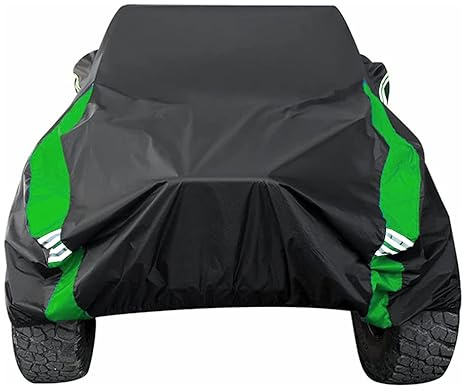 Avecrew for Jeep Wrangler Cover Waterproof 2 Door, All Weather for Jeep Rain Cover for Automobiles, Outdoor Full Exterior for Jeep Covers Fits JK JL TJ YJ CJ （Green）