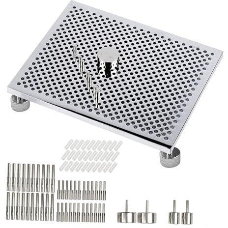 Nishiyuenyi Maschera di Piegatura del Filo Strumenti per la creazione di Gioielli Set di 30 picchetti Metallici Maschera di avvolgimento per Designer
