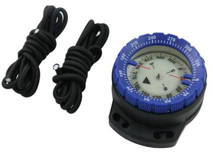 Sharplace Bussola Subacquea, Bussola da Polso, Strumento Impermeabile, Bussola Compatta Portatile per Kayak, Bussola da Campeggio per Kayak All'aperto, Blu