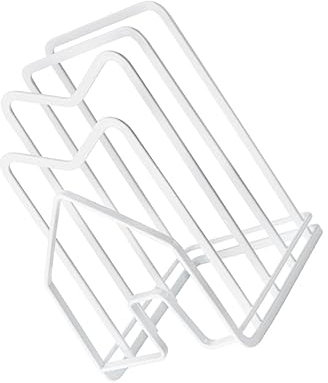 PAMINGONO Organisateur De Plan De Travail Cuisine Support Découpe Multicouche Et Rack De Rangement Pour Couvercles De Pots Et Planche à Découper Accessoire Pratique Pour Cuisine Rangement