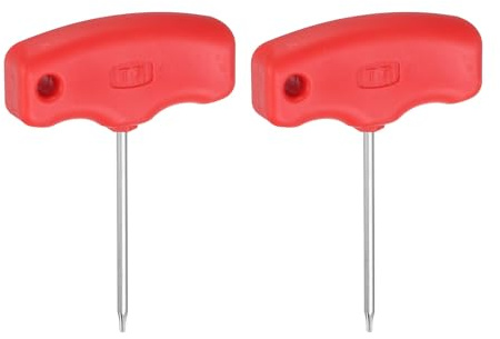 QUARKZMAN 2 Piezas Destornillador Torx T7 de Acero Cr-V con Mango en Forma de T para Llave de Estrella para Portaherramientas de CNC