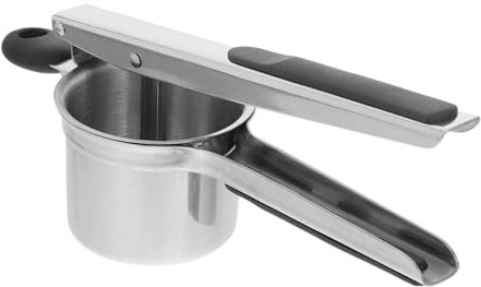 ULTECHNOVO Edelstahl Kartoffelpresse Handliche Manuelle Kartoffel Und Gemüsezerkleinerung Kompakt Robust Und Ergonomisch Für Kartoffelpüree Und Babynahrung Der Heimischen Küche