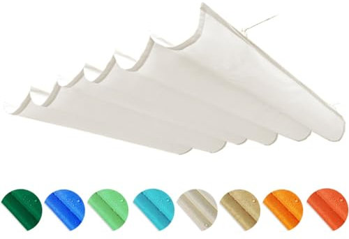 Einziehbares wasserdichtes Sonnensegel mit UV-Schutz für Pergola, Terrasse, Deck, Hof, Veranda, Schiebedraht, Markise, Baldachin, Schattenabdeckung