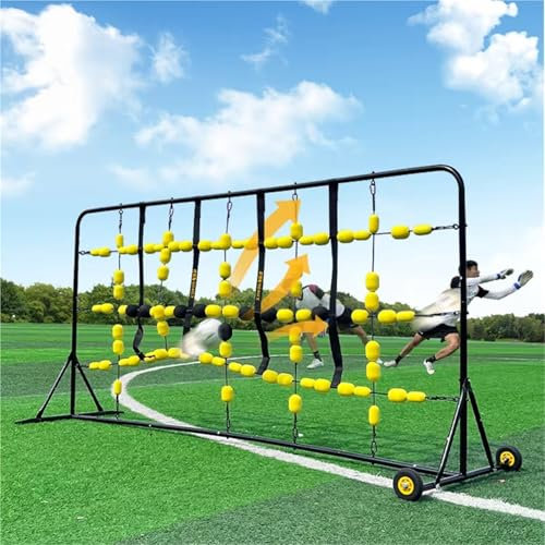 Fußball Torwart Rebound Board mit Rollen - Quadratischer Deflektor für Training und Geschicklichkeitsentwicklung, ideal für Torwart-Trainingsgeräte und Ballablenkung