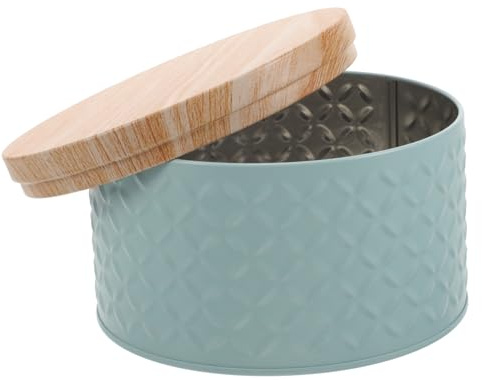 Caja de Hierro para Galletas y Dulces, Obsequio Infantil | Tapa, Gran Capacidad, Ligera y Portátil, para Envoltorio de Obsequios, Decoración del Hogar