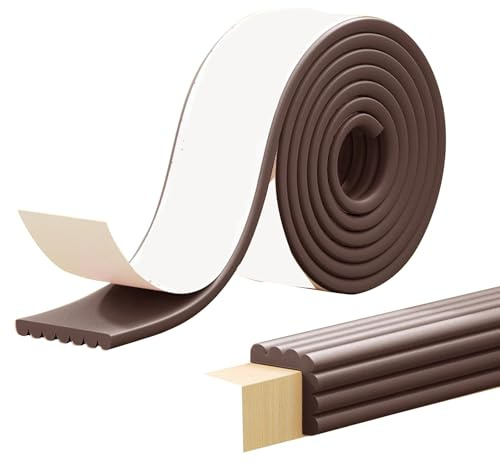 Kantenschutzprofil Kantenschutz Selbstklebend Leisten Selbstklebend Wasserdicht, Extra Breit für Sicherheit im Haus(Brown,1000x20x1cm)