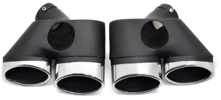 Auspuff Endrohr Für Benz W211 E240 E280 E320 Für E350 E430 E500 E63 E-Klasse 2002-2007 Edelstahl-Auto-Quad-Auspuffblende Autos Endrohr Schalldämpfer