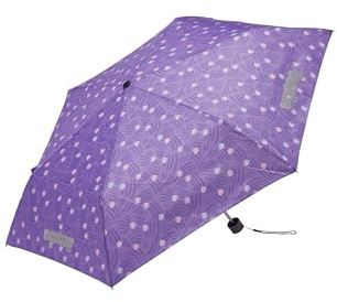 ergobag Regenschirm | Ultraleichter Kinderschirm für die Schultasche mit Tasche, kompakt zusammenfaltbar und mit 90 cm Durchmesser