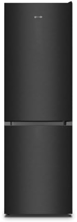 Gorenje NRK619AA1BXL4 Kühlgefrierkombination/Freistehend/304L Gesamtvolumen/ 35dB/Energieeffizienzklasse: A/NoFrost Plus/FastFreeze/CrispZone mit HumidityControl/(BxHxT): 59,5 × 187,3 × 59 cm/Schwarz
