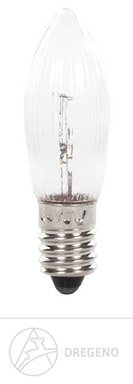 Rudolphs Schatzkiste Riffelkerze – Topkerze – Ersatzkerzen - Schwibbogen - 34V/3W E10-100 Stück im Karton – Birne – Lampe – Leuchte – NEU