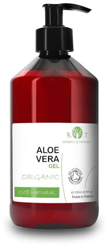 Bio Aloe Vera Gel | Feuchtigkeitsspendend für Gesicht & Körper | Beruhigt Sonnenbrand und Hautirritationen | Vielseitige Anwendung | Tierfreundlich, 250 ml