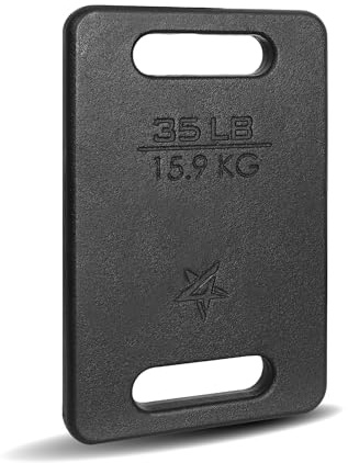 Yes4All 51F7 gjutjärn ryggsäck viktplatta för ryggsäck, 15,9 kg | 15,9 kg