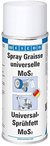 WEICON GRAISSE UNIVERSELLE EN SPRAY avec lubrifiant MoS2 400 ml résistant à la haute pression