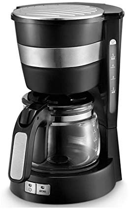 SMSOM 6-Copa programable cafetera con Jarra de Cristal, hogar Goteo Haga Café Negro