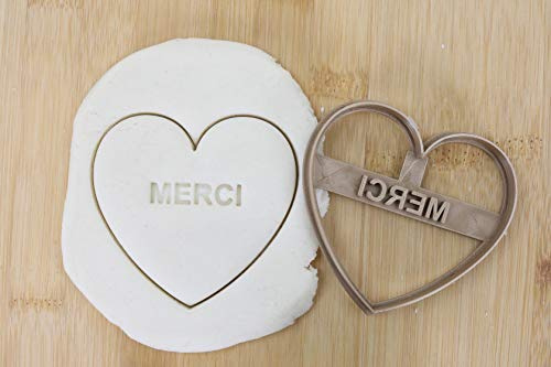 Cookie Cutter Fondant Keksstempel/Ausstechform Keksausstecher Plätzchen Merci ca. 8cm