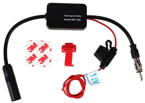 DollaTek 12V Universal Auto Car Radio FM Antenna Signal Amplifier Booster with Clip