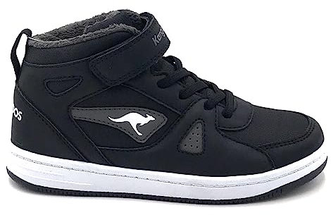 KangaROOS Unisex Kalley Ii Ev Sneaker, Jet Black Steel Grey, 39 EU