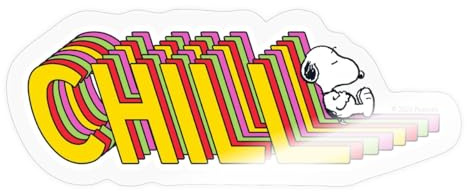 Peanuts Snoopy Chill Chillen Sticker Aufkleber