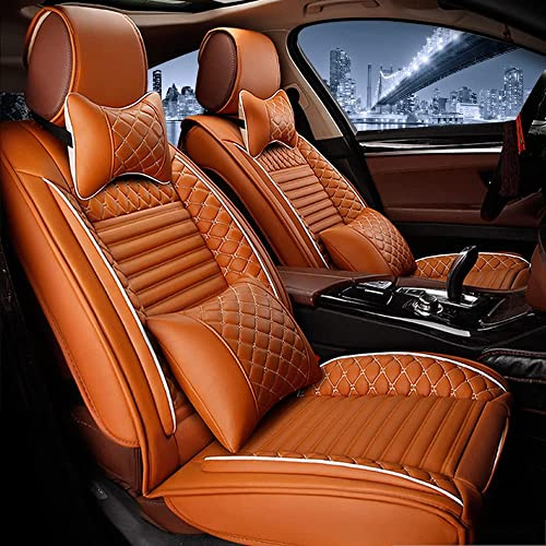 Auto-SitzbezüGe für Jaguar XF SportBrake Wagon 2015-2022 5-Sitze, Leder Luxus Voll Vorderseite Und RüCkseite SchonbezüGe, Auto-ZubehöR Schonbezug AutositzbezüGe Kompatibel