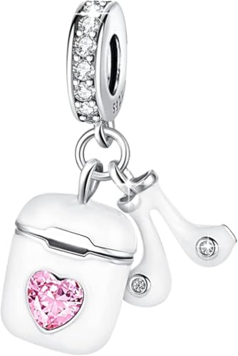 Jokmeo Charm Anhänger Damen 925 Sterling Silber für Armband Charms Beads passend für Pandora Armband und Halskette, Kompatibel mit Europäischen Armbänder für Frauen Mädchen.ZZ1