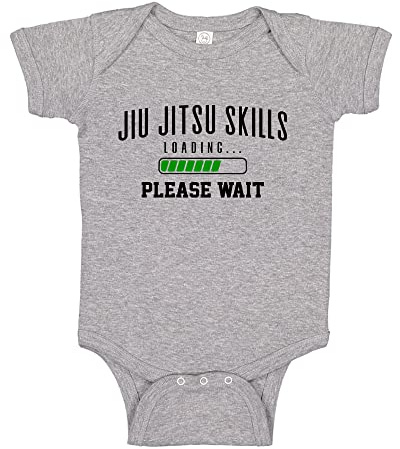 The Shirt Den Jiu Jitsu Skills Loading Please Wait Baby Bodysuit One Piece 6 mo Athletic Heather