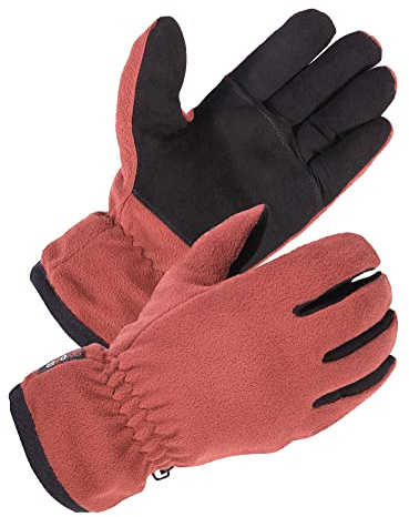SKYDEER Winter Handschuhe mit Weichem Hirschleder Wildleder Thermische Polar Fleece, Warme 3M Thinsulate Isolierung (SD8661T)