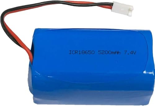 Batería De Repuesto De Iones De Litio 18650 38 48Wh De 7.4 V. 5200 MAh. 4 Celdas. con Conectores MTA-100 De 2 Pines