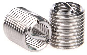 GETSTREE Drahtgewinde, Schraubenschutz, 20 Stück M16 x 2 x 1,5 D Schraubengewindeeinsatz, Edelstahl-Befestigungselemente, Reparatur-Werkzeug-Set, Spiraldraht-Schraubenhülsen-Set