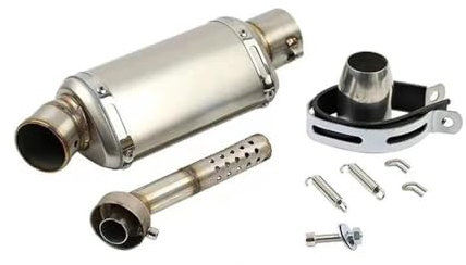 TUHBCX Motorräder Auspuffanlage 38–51 Mm Universal-Motorrad-Auspuffrohr Escape Für Kawasaki Schalldämpfer(1 UK)