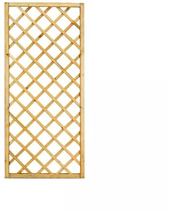 Mondo Viro Grigliato brise-vue Alghero pour plantes grimpantes en bois (Beige, 40 x 180 cm)