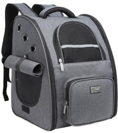 Hundetasche Katzenrucksack Haustier Rucksäcke Haustier-Rucksack, Tragbarer Hunderucksack, Katzen-Tragetasche, Outdoor-Reise-Haustierträger Katzentasche Haustier Tasche Hunderucksack(D)