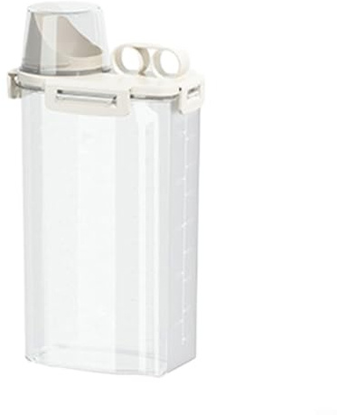 Contenitore per riso con beccuccio facile da versare, con coperchio ermetico sicuro per l'organizzazione della cucina (3L)