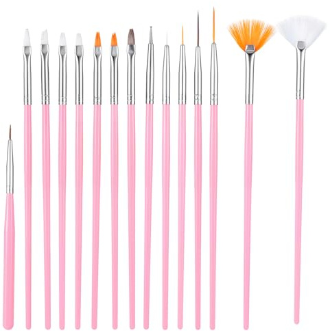 30 Pcs Pastry Painting Brushes Cake Decorating Brushes Food Safe Cake Paint-Brushes Pink Fondant Sugar Cookie Painting-Brushes Supplies Multiple Function Fondant Brush for Baking