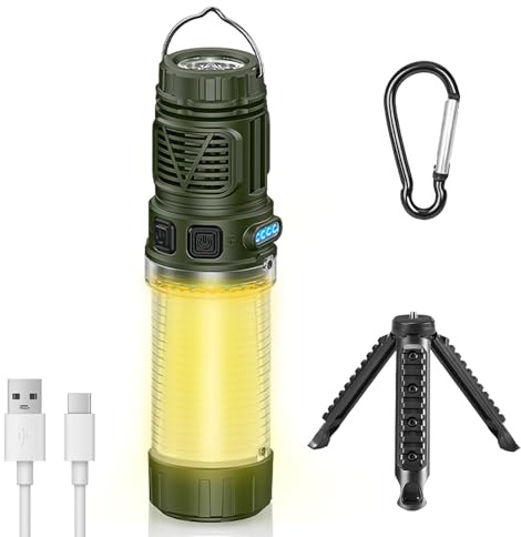 AMFUN Antizanzare Portatile, Repellente Zanzare Campeggio, 2 in 1 Anti-Zanzare Elettrico Portatile con Funzione Illuminazione, per Campeggio, Patio all'aperto Escursionismo (4000mAh,IPX4)