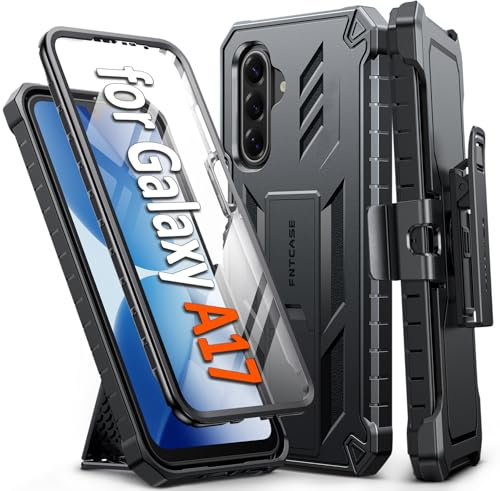 FNTCASE for Samsung Galaxy A17/A26 5G Phone Case, Belt Clip, Kickstand | Built-in Screen Protector, 20FT Military-Grade Drop Protection, Rugged Heavy Duty Shockproof Holster Protective Cover