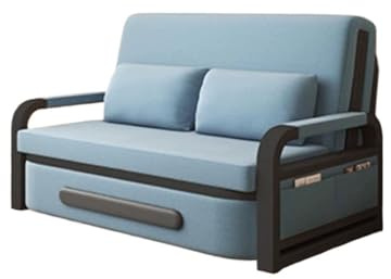 Modern Bäddsoffa for liten lägenhet, hopfällbar, utdragbar, enkel, multifunktionell, for balkong Sovfåtölj(Medium)