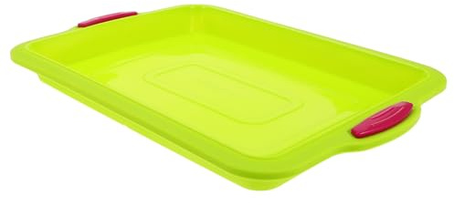 PRETYZOOM Teglia Quadrata in Silicone per Dolci Piccoli, Mini Stampo da Forno Antiaderente per Brownies e Torte, Resistente a Alte Temperature per Uso Domestico in Cucina