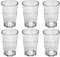 omada Design set de 6 vasos de bar, refresco o bebida larga 42.5 cl, 12.5 cm de alto en plástico, irrompible, apilable, octogonal y apto para lavavajillas, Unglassy Line