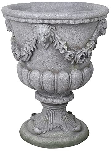 Pflanzkübel Barock Blumenkübel Antik Blumentopf Löwenköpfe Gartenamphore 50cm lup035 Palazzo Exklusiv